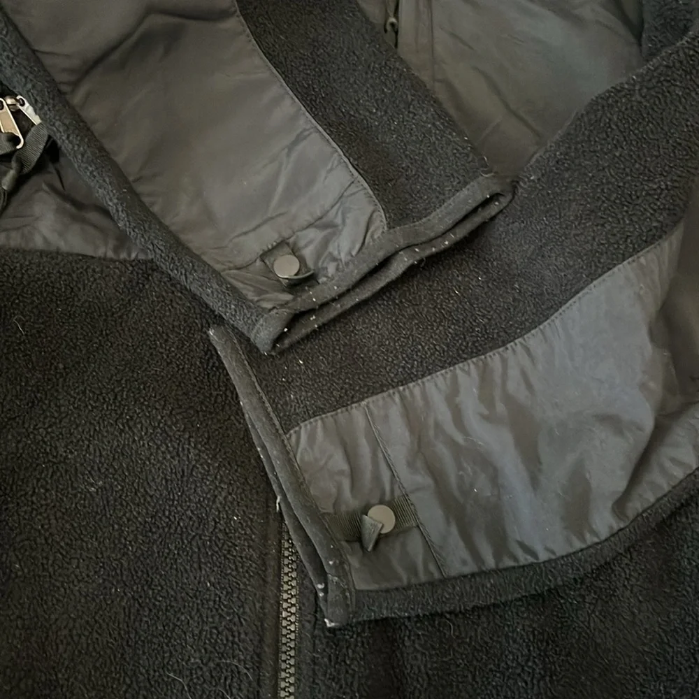 North Face Fleece Jacket Black Size Medium
